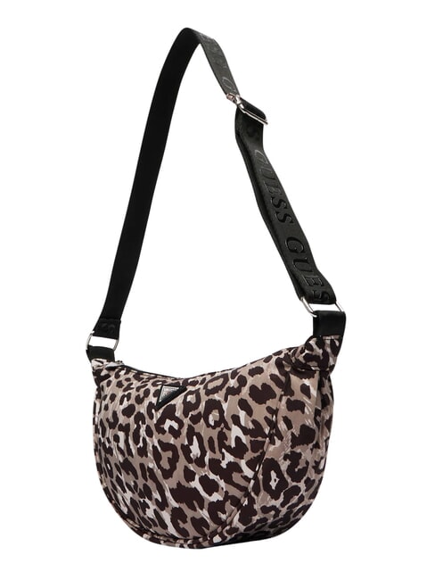 GIRL ALLOVER Bolso de hombro ajustable clases con estampado de leopardo - Bolsos Mujer