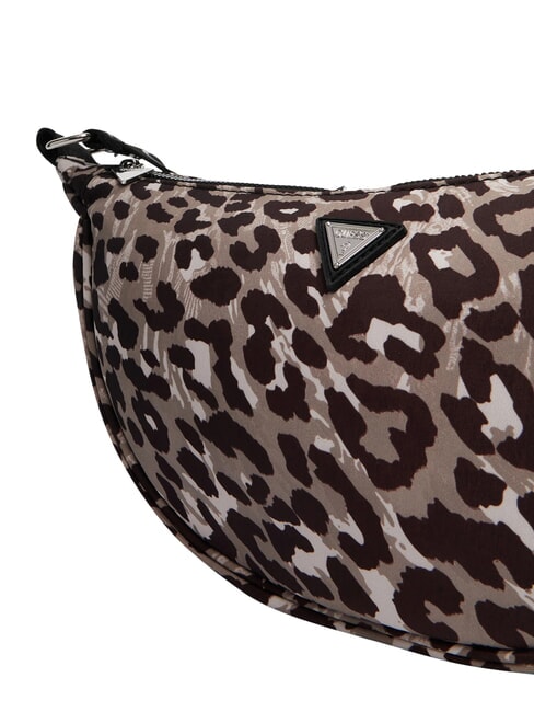 GIRL ALLOVER Bolso de hombro ajustable clases con estampado de leopardo - Bolsos Mujer