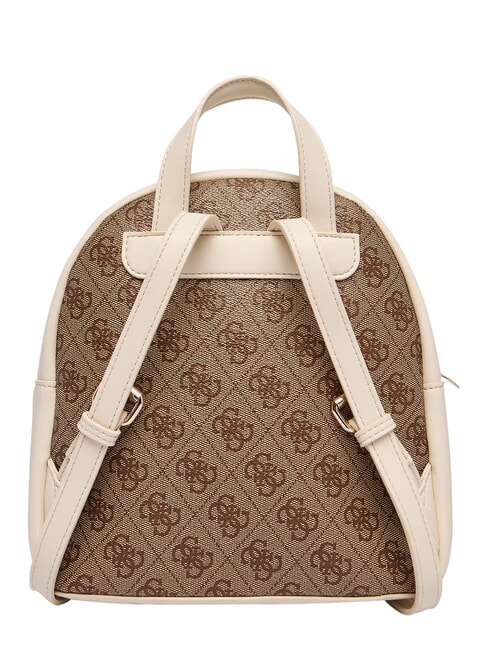 GIRL Mochila con bolsillo frontal 4g aop beige blanco - Bolsos Mujer