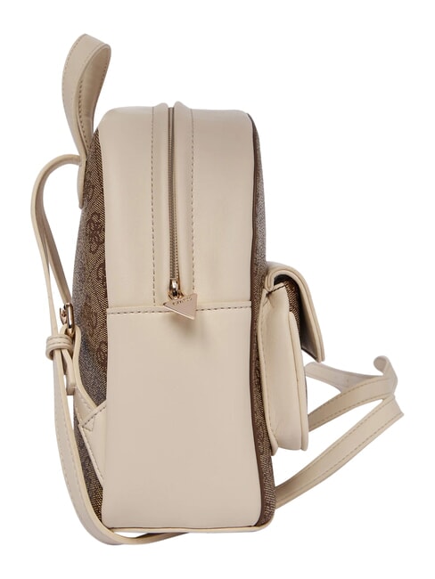 GIRL Mochila con bolsillo frontal 4g aop beige blanco - Bolsos Mujer