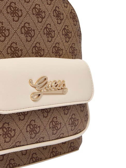 GIRL Mochila con bolsillo frontal 4g aop beige blanco - Bolsos Mujer