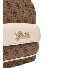 GUESS GIRL Mochila con bolsillo frontal 4g aop beige blanco - Bolsos Mujer - 6