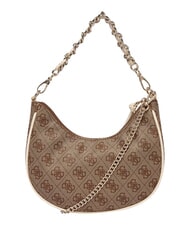 GUESS GIRL Bolso de hombro con correa de cadena 4g aop beige blanco - Bolsos Mujer - 3