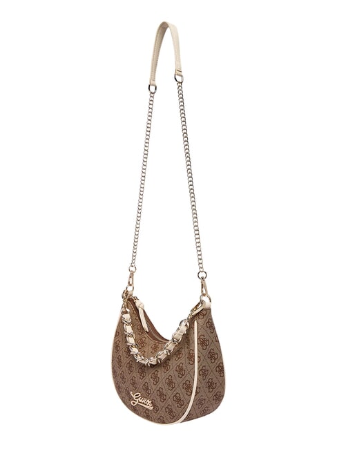 GIRL Bolso de hombro con correa de cadena 4g aop beige blanco - Bolsos Mujer