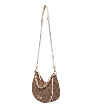 GUESS GIRL Bolso de hombro con correa de cadena 4g aop beige blanco - Bolsos Mujer - 4