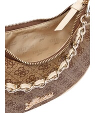 GUESS GIRL Bolso de hombro con correa de cadena 4g aop beige blanco - Bolsos Mujer - 5