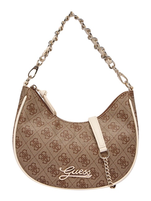 GIRL Bolso de hombro con correa de cadena 4g aop beige blanco - Bolsos Mujer