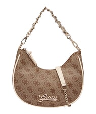 GUESS GIRL Bolso de hombro con correa de cadena 4g aop beige blanco - Bolsos Mujer - 6
