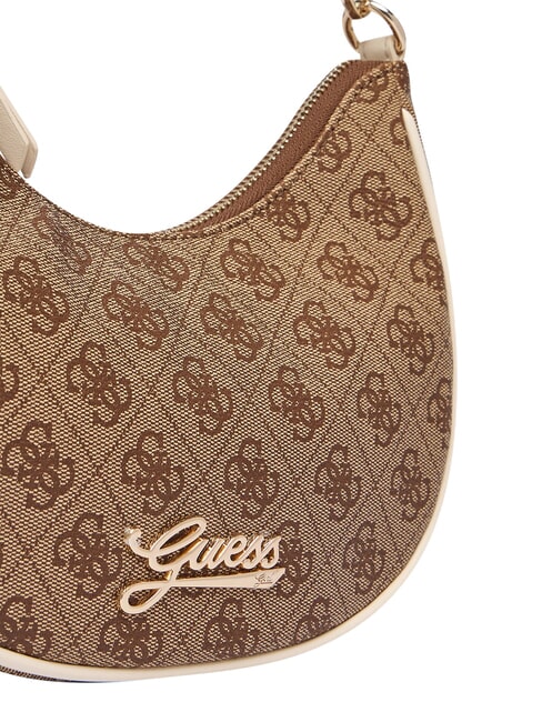 GIRL Bolso de hombro con correa de cadena 4g aop beige blanco - Bolsos Mujer