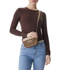 GUESS GIRL MINI ME Minibolso de hombro 4g aop beige blanco - Bolsos Mujer - 2