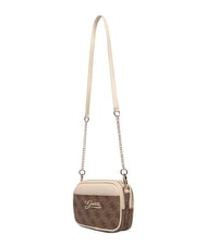 GUESS GIRL MINI ME Minibolso de hombro 4g aop beige blanco - Bolsos Mujer - 4