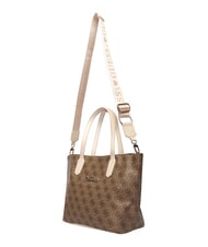 GUESS GIRL MINI ME Bolso de hombro con correa para el hombro. 4g aop beige blanco - Bolsos Mujer - 4