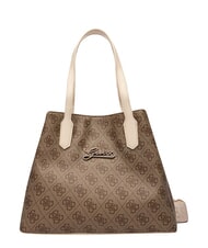 GUESS GIRL MINI ME Bolso de hombro con correa para el hombro. 4g aop beige blanco - Bolsos Mujer - 5