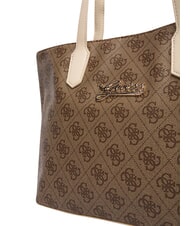 GUESS GIRL MINI ME Bolso de hombro con correa para el hombro. 4g aop beige blanco - Bolsos Mujer - 6
