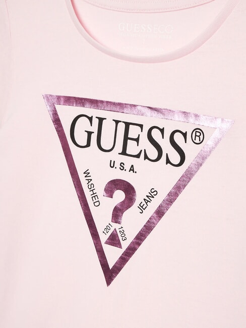 KIDS Camiseta con estampado de logotipo en forma de tri&aacute;ngulo ballet rosa - Camiseta ni&ntilde;o