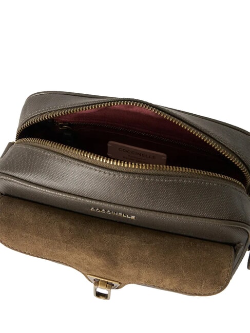 BEAT WAXED Minibolso de hombro lodo - Bolsos Mujer