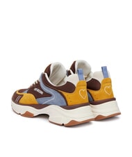 LOVE MOSCHINO STARDUST Zapatillas deportivas para mujer cacao/azul aviar/ocre/marfil - Zapatos Mujer - 3