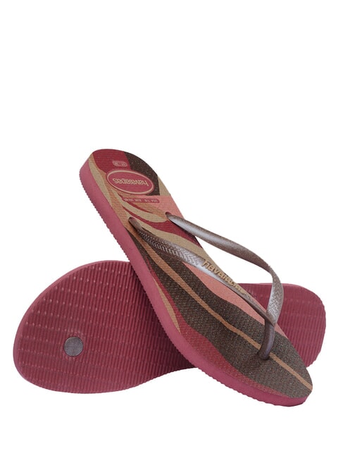 PALETTE GLOW Chancletas amaranto - Zapatos Mujer