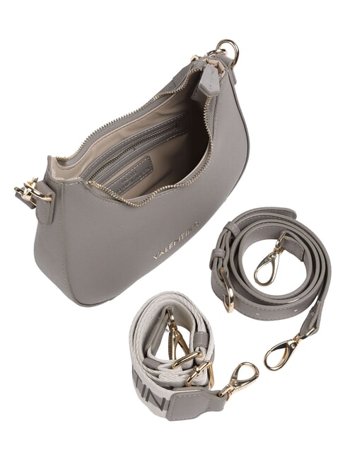ZERO RE Bolso de hombro con correa de hombro con logotipo gris - Bolsos Mujer