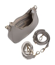 MARIO VALENTINO ZERO RE Bolso de hombro con correa de hombro con logotipo gris - Bolsos Mujer - 4