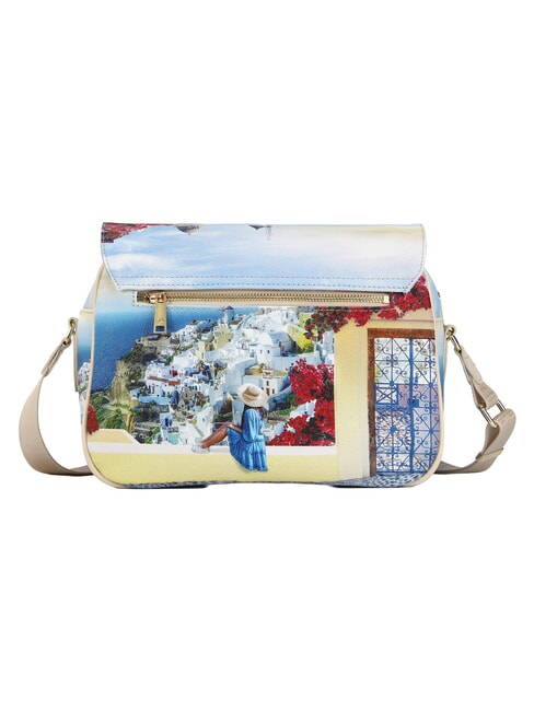 YESBAG Bolso de hombro con dos compartimentos. verano griego - Bolsos Mujer