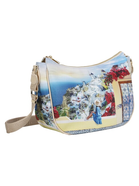 YESBAG Bolso de hombro tipo hobo verano griego - Bolsos Mujer