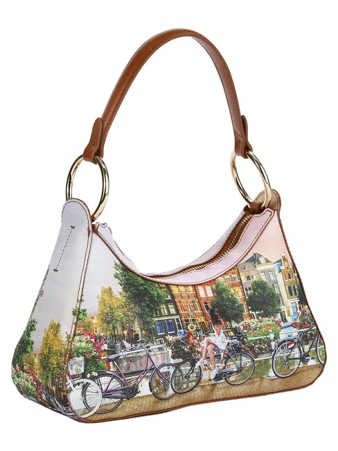 YESBAG Bolso de hombro r&iacute;o de flores - Bolsos Mujer