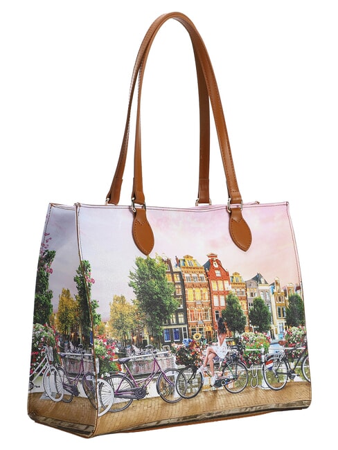 YESBAG Bolsa de compras, bolso de hombro r&iacute;o de flores - Bolsos Mujer