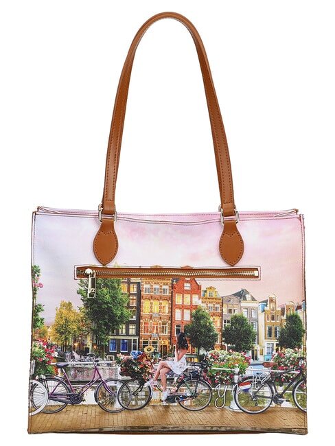 YESBAG Bolsa de compras, bolso de hombro r&iacute;o de flores - Bolsos Mujer