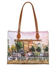 YNOT YESBAG Bolsa de compras, bolso de hombro r&iacute;o de flores - Bolsos Mujer - 3
