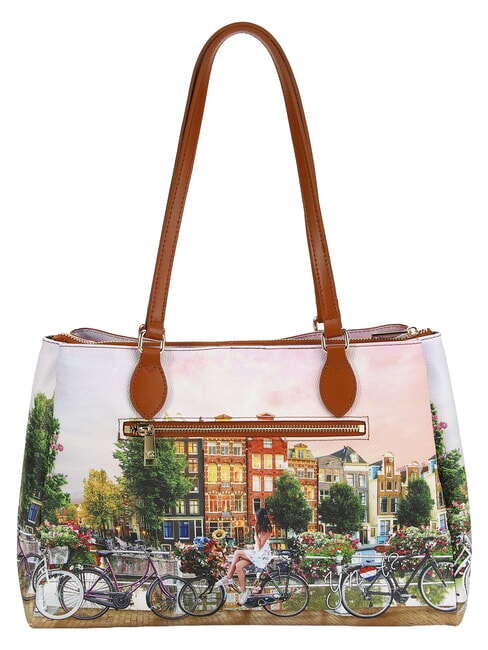 YESBAG Bolsa de compras, bolso de hombro r&iacute;o de flores - Bolsos Mujer