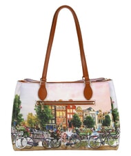 YNOT YESBAG Bolsa de compras, bolso de hombro r&iacute;o de flores - Bolsos Mujer - 3