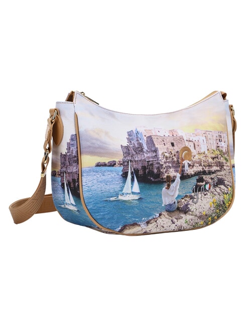 YESBAG Bolso de hombro tipo hobo costa de Polignano - Bolsos Mujer
