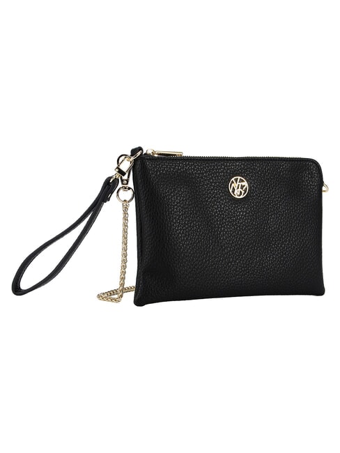 HAPPY Bolso de mano con correa para el hombro y correa para la mu&ntilde;eca. negro - Bolsos Mujer
