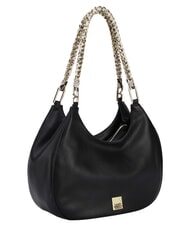 YNOT RACHEL Bolso de hombro tipo hobo con asa de doble cadena. negro - Bolsos Mujer - 2