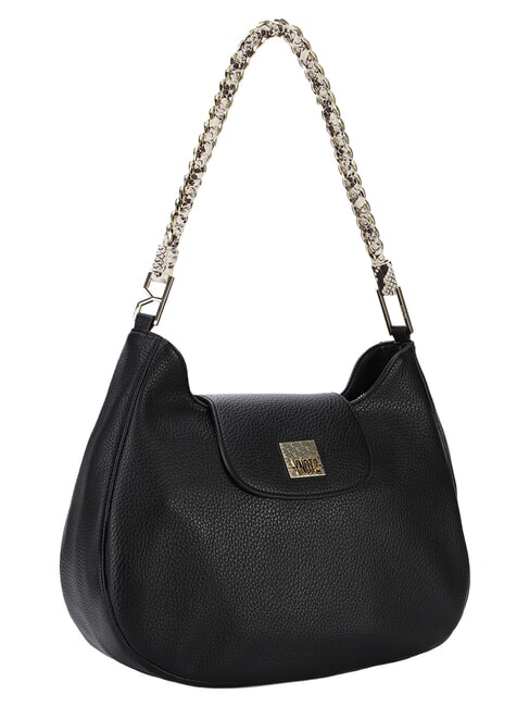 RACHEL Bolso de hombro tipo hobo con solapa. negro - Bolsos Mujer
