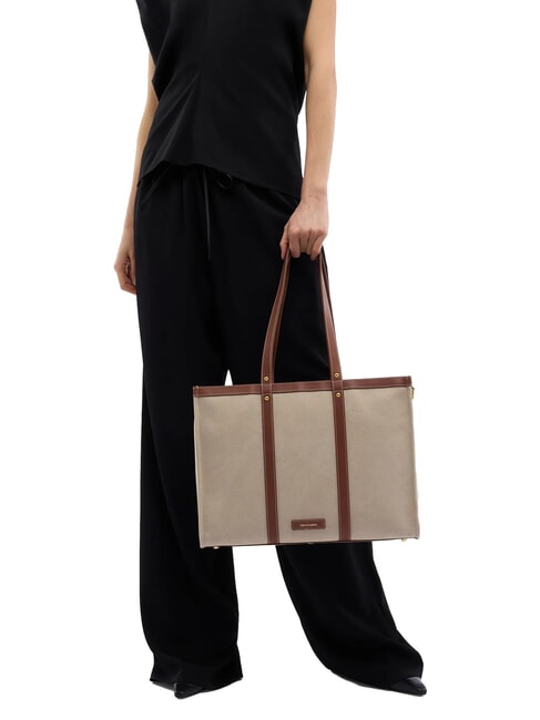 ELBA Bolso de hombro lienzo+marca - Bolsos Mujer