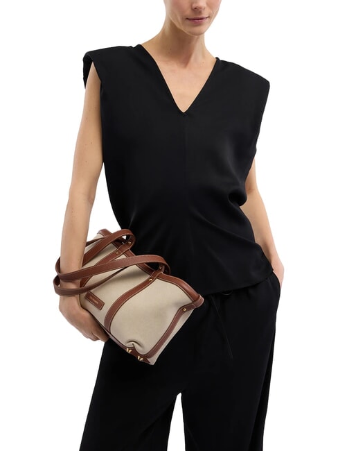 ELBA Bolso de hombro lienzo+marca - Bolsos Mujer