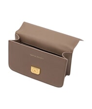 TRUSSARDI CAMEO Minibolso de hombro, de piel. color topo desierto - Bolsos Mujer - 4