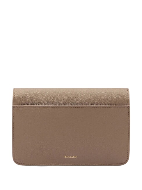 RIVETTO Minibolso de hombro, de piel. color topo desierto - Bolsos Mujer