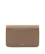 TRUSSARDI RIVETTO Minibolso de hombro, de piel. color topo desierto - Bolsos Mujer - 2