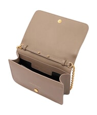 TRUSSARDI RIVETTO Minibolso de hombro, de piel. color topo desierto - Bolsos Mujer - 3