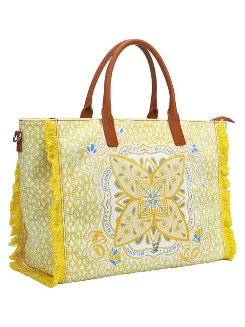 SAMOA Bolso de mano con correa para el hombro. lim&oacute;n - Bolsos Mujer