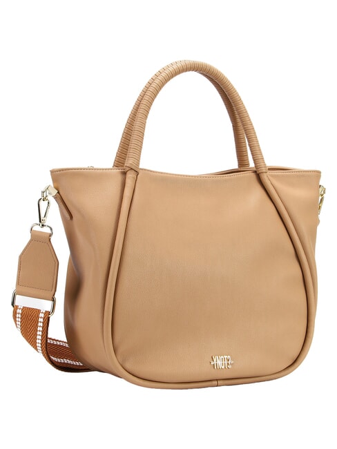 FANTASY Bolso de mano con correa para el hombro. arena - Bolsos Mujer