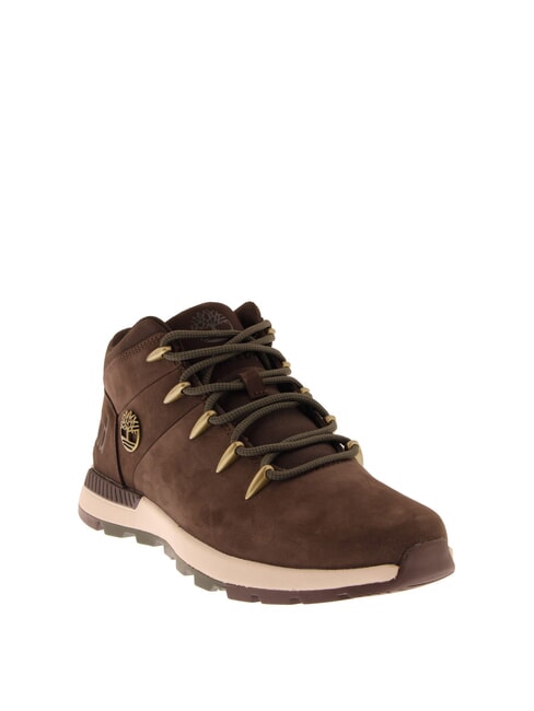 SPRINT TREKKER MID  Botines de piel  nobuk marr&oacute;n oscuro negro - Zapatos Hombre