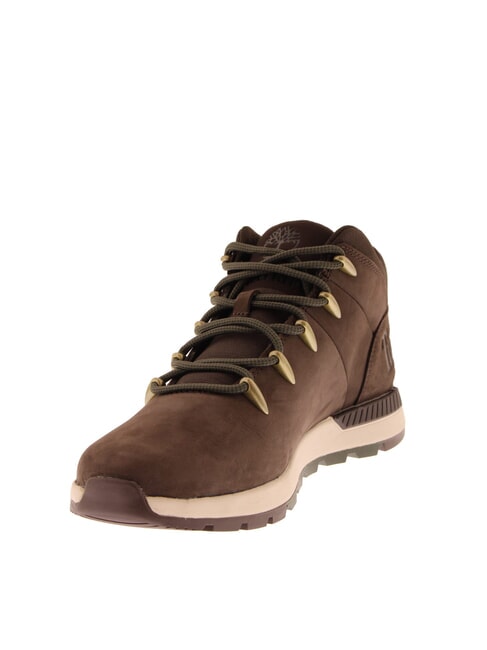 SPRINT TREKKER MID  Botines de piel  nobuk marr&oacute;n oscuro negro - Zapatos Hombre