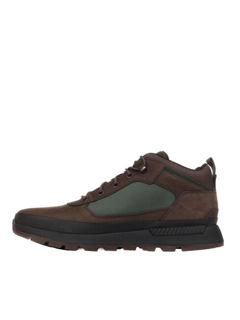 FIELD TREKKER Zapatillas nobuk marr&oacute;n oscuro verde oscuro - Zapatos Hombre