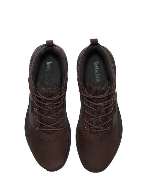 FIELD TREKKER Zapatillas nobuk marr&oacute;n oscuro verde oscuro - Zapatos Hombre