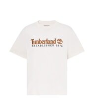 TIMBERLAND ESTABILISHED 1973 Camiseta de algod&oacute;n blanco de la vendimia - camiseta - 3