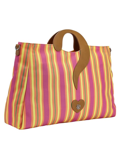 STRIPES Bolso de mano con correa para el hombro naranja - Bolsos Mujer